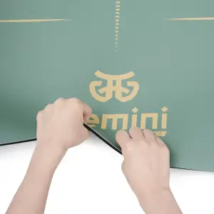 Коврик для йоги каучуковый полиуретан Pro ILLustration Gemini Sport Pro 183см*68см*5мм PUY-5900-6 бирюзовый