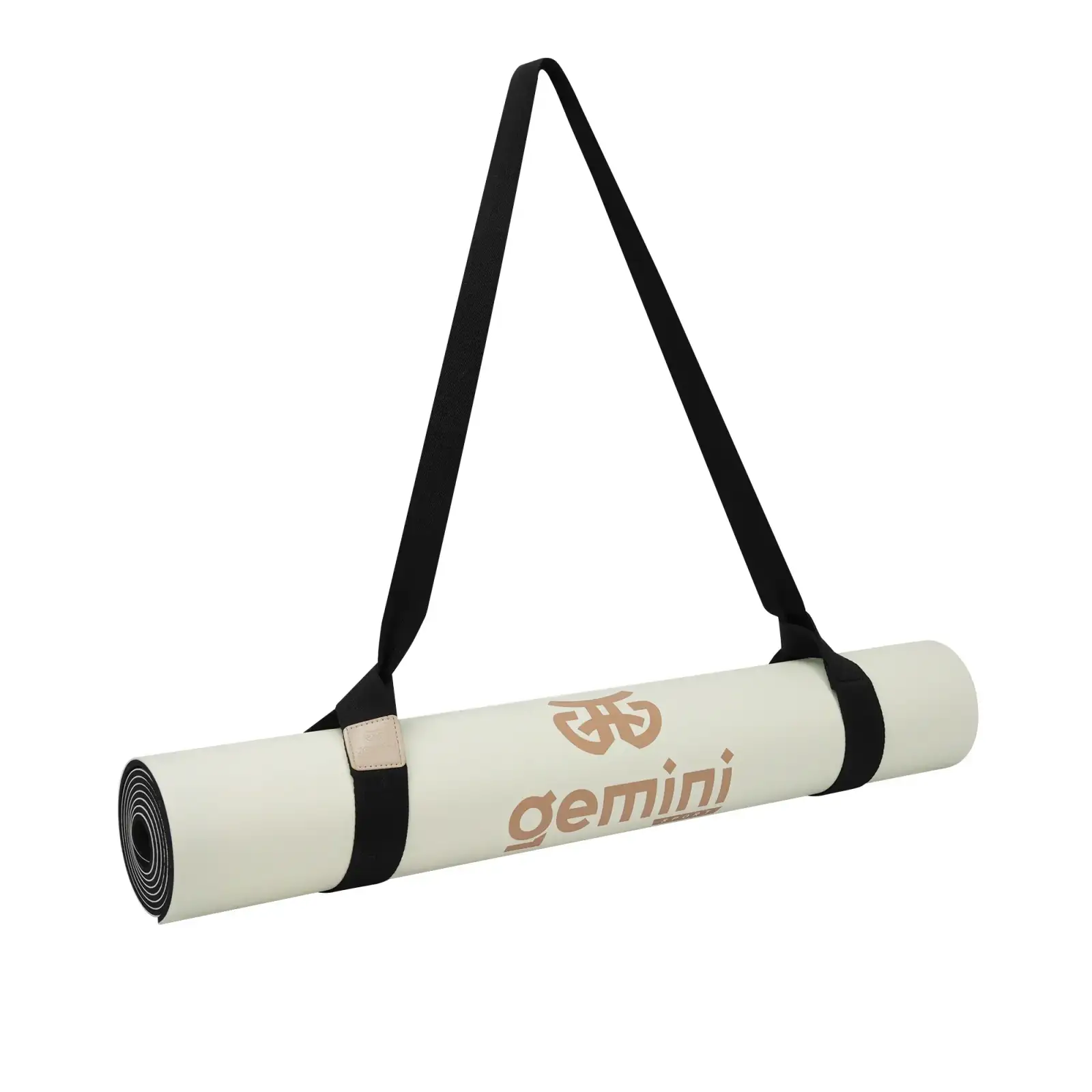 Килимок для йоги каучуковий поліуретан Pro ILLustration Gemini Sport Pro 183см*68см*5мм PUY-5900-7 пудровий