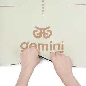 Килимок для йоги каучуковий поліуретан Pro ILLustration Gemini Sport Pro 183см*68см*5мм PUY-5900-7 пудровий