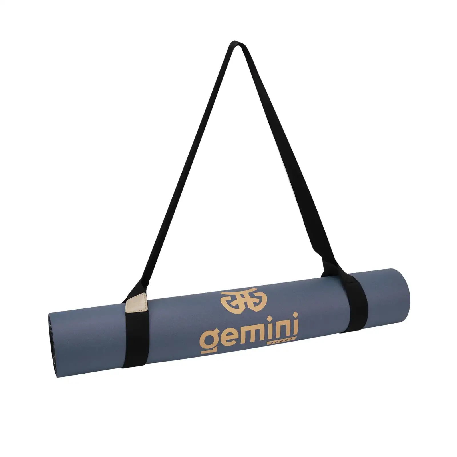 Коврик для йоги каучуковый полиуретан Pro ILLustration Gemini Sport Pro 183см*68см*5мм PUY-5900-8 темно-синий