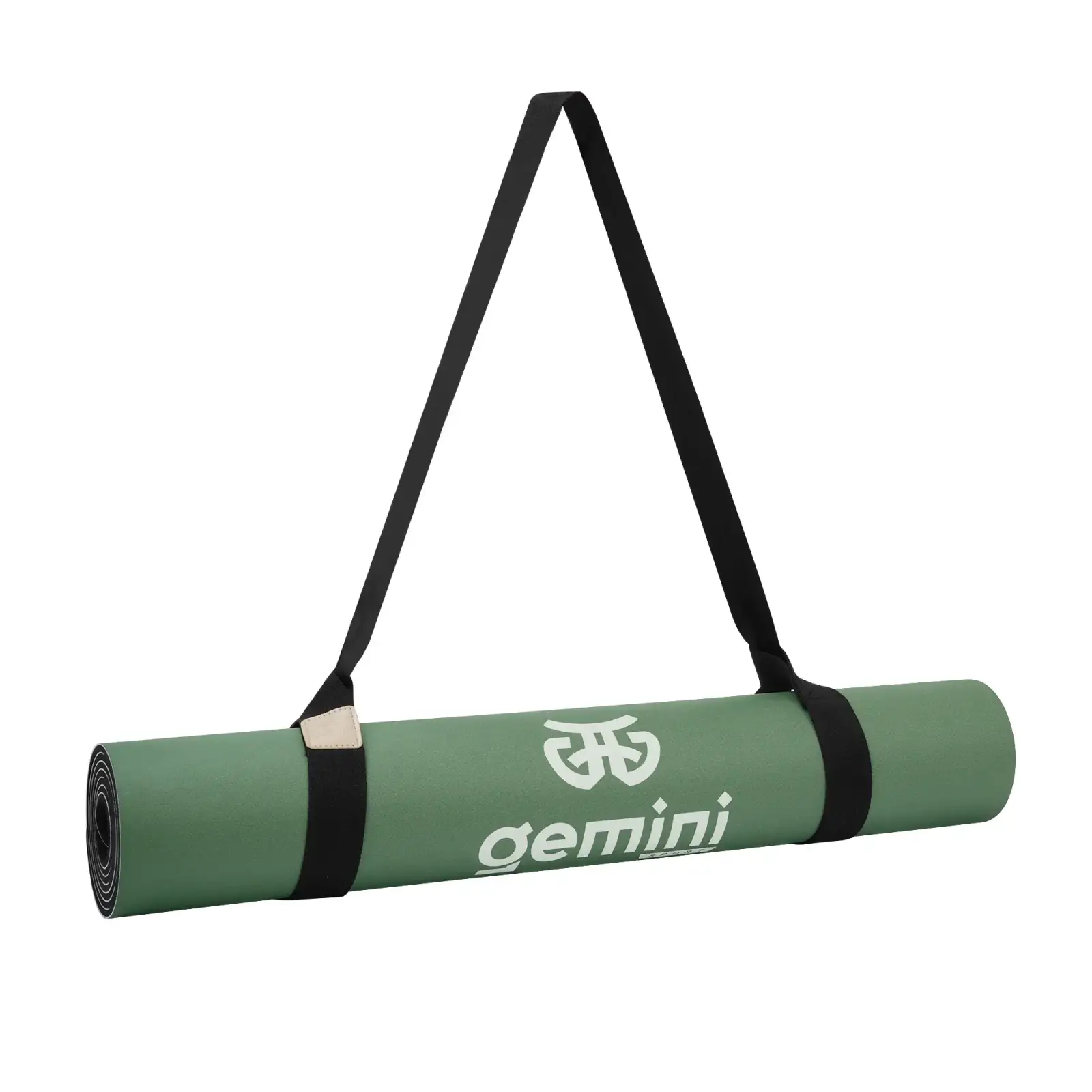 Коврик для йоги каучуковый полиуретан Pro ILLustration Gemini Sport Pro 183см*68см*5мм PUY-5900-9 зеленый