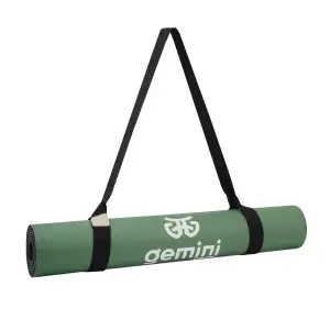 Коврик для йоги каучуковый полиуретан Pro ILLustration Gemini Sport Pro 183см*68см*5мм PUY-5900-9 зеленый