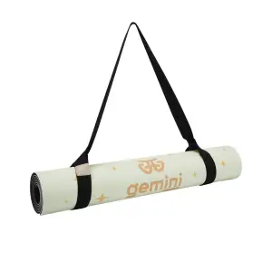 Килимок для йоги каучуковий поліуретан Pro ILLustration Gemini Sport Pro 183см*68см*5мм PUY-5900-12 пудровий