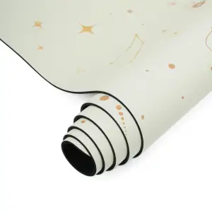 Килимок для йоги каучуковий поліуретан Pro ILLustration Gemini Sport Pro 183см*68см*5мм PUY-5900-12 пудровий