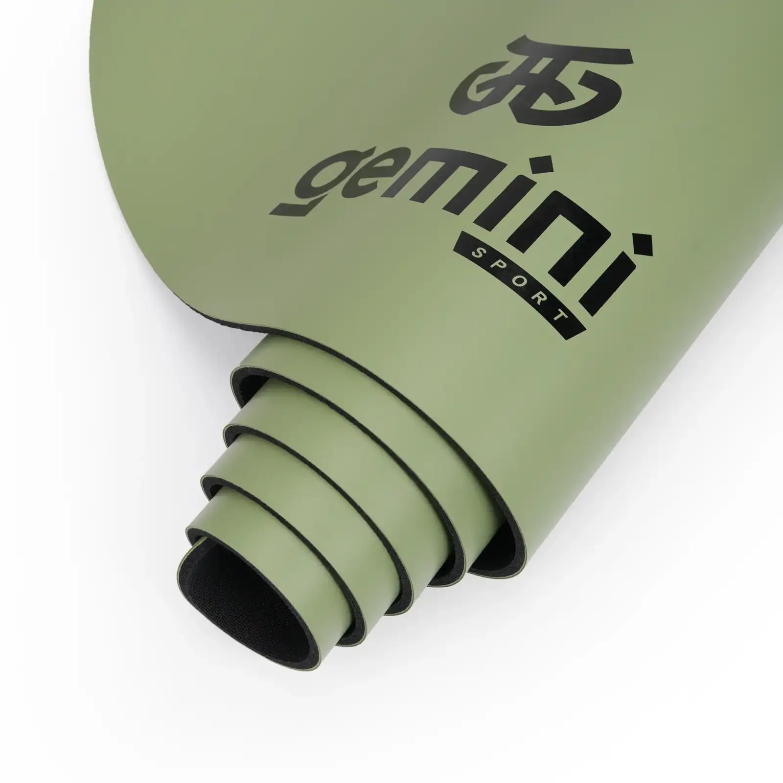 Килимок для йоги каучуковий поліуретан Gemini Sport Pro 183см*68см*5мм PUY-3900-16 оливковий