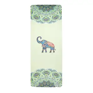 Килимок для йоги каучуковий замшевий Gemini Sport PSY-0890G 183см 68см 4см Elephant
