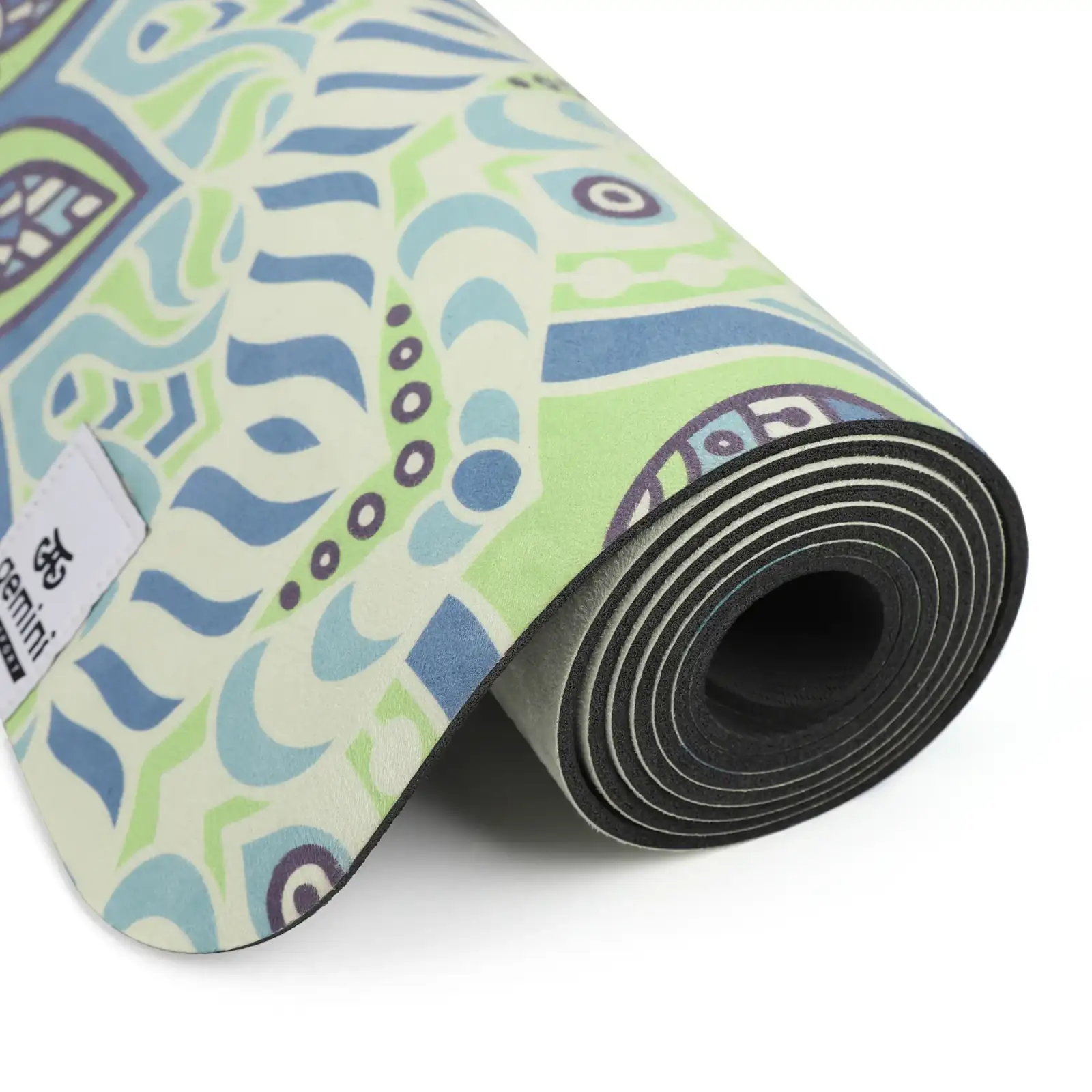 Килимок для йоги каучуковий замшевий Gemini Sport PSY-0890G 183см 68см 4см Elephant
