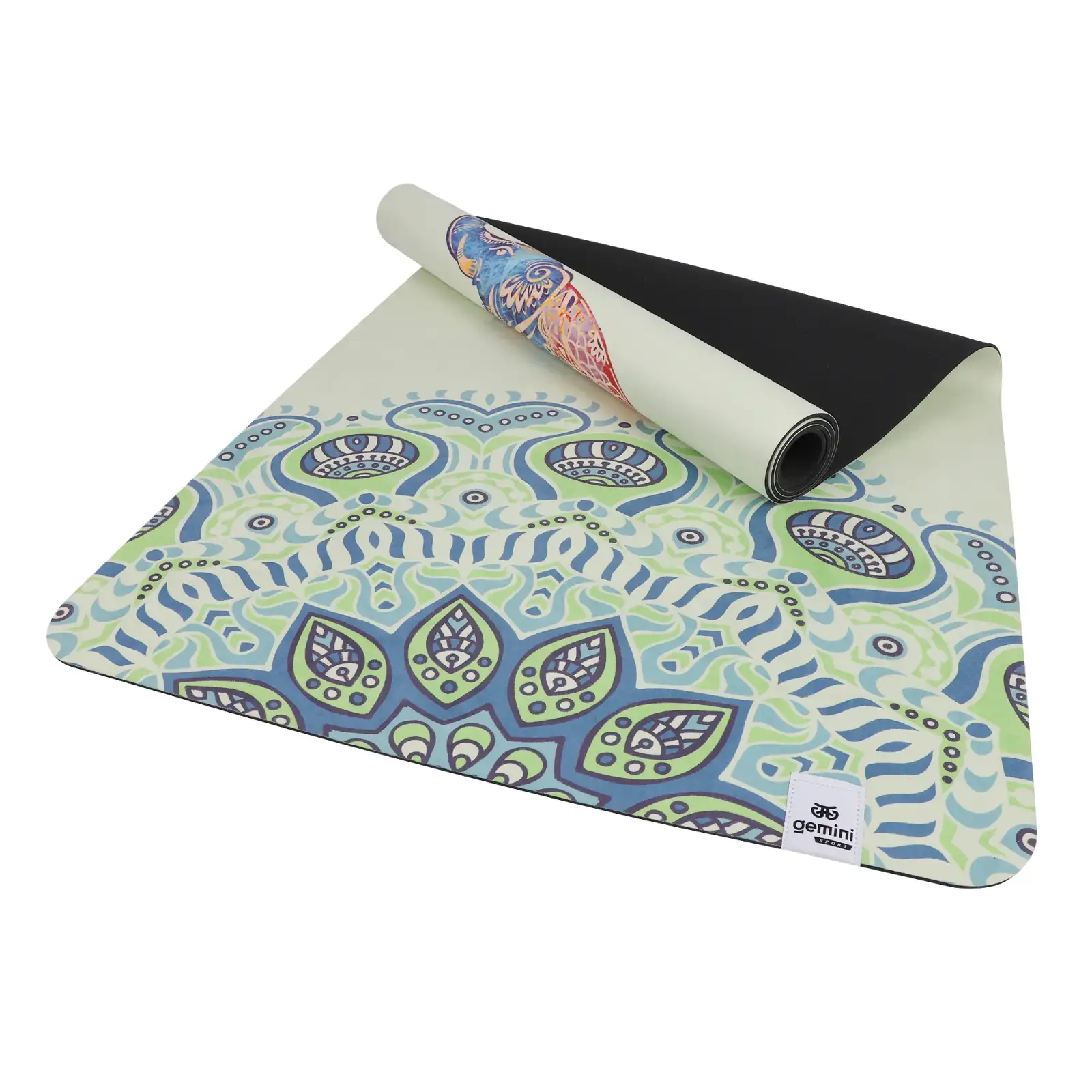 Килимок для йоги каучуковий замшевий Gemini Sport PSY-0890G 183см 68см 4см Elephant
