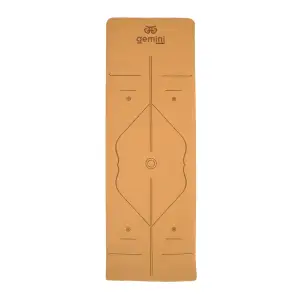Килимок для йоги пробковий каучуковий Gemini Sport CTY-0681 183см 61см 5мм