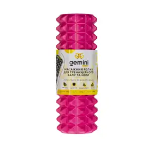 Роллер для занятий йогой и пилатесом Gemini Hard G0007-33PINK 33см*12,5см Gemini Sport