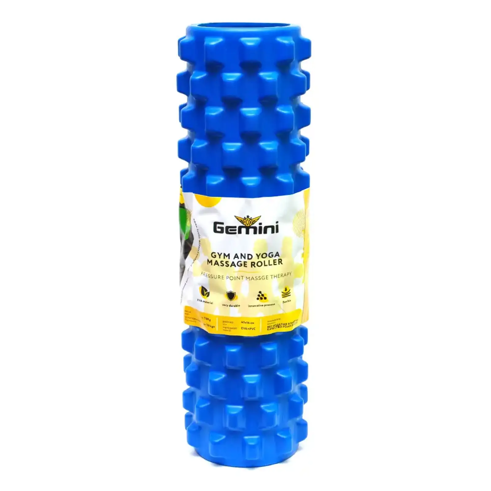 Роллер для йоги и пилатеса Grid Bubble Roller Gemini Power G0010-BL Gemini Sport