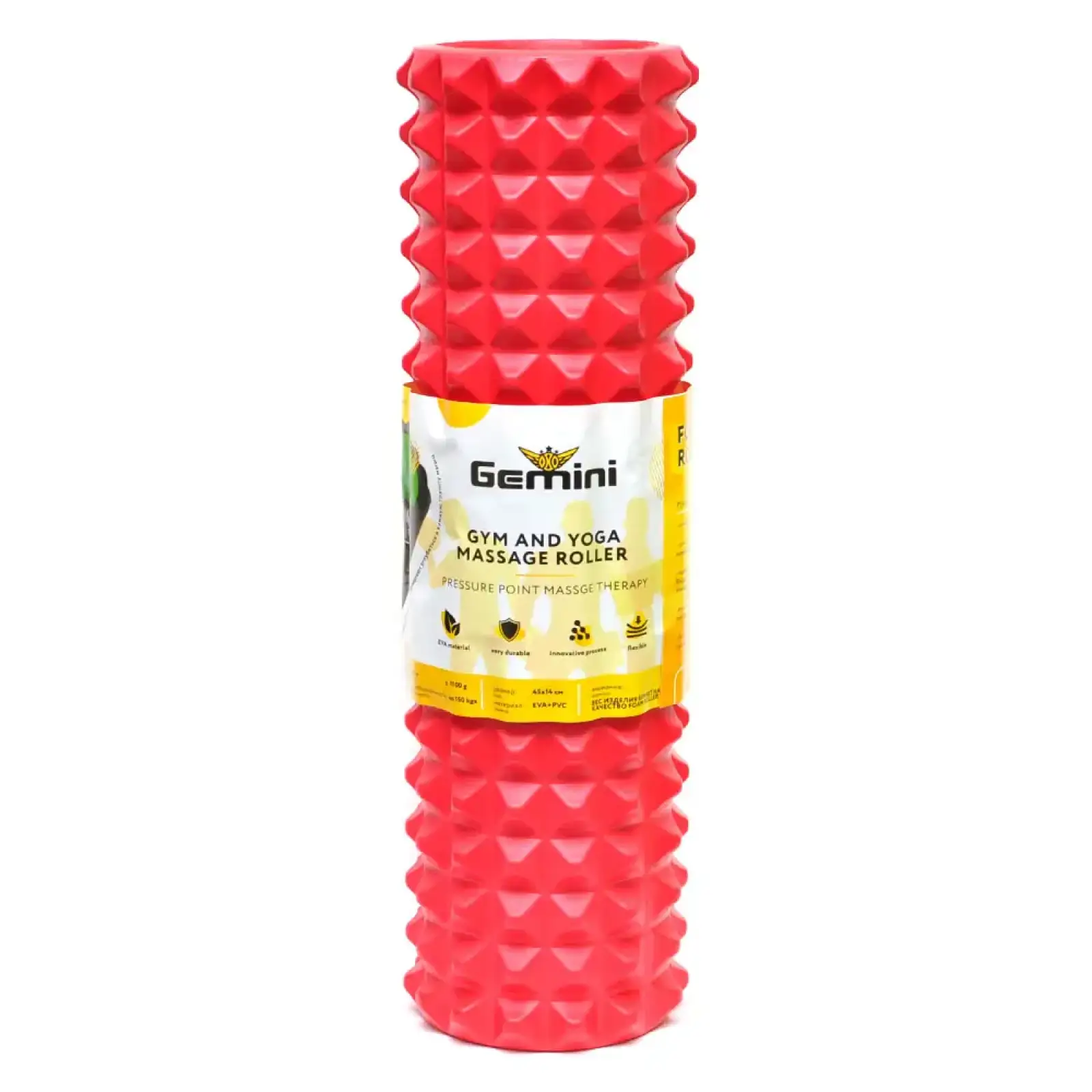 Роллер для йоги и пилатеса Gemini Grid Spine Roller Gemini Power G0012R Gemini Sport
