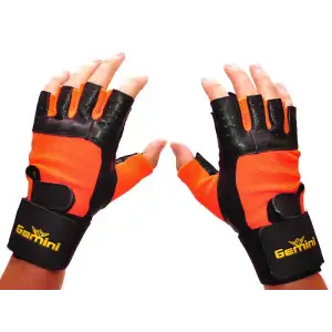 Рукавички для фітнесу Gemini GK-1993 OR L Gemini Sport (Перчатки GK-1993OR)