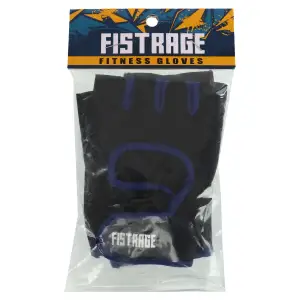 Перчатки для фитнеса и тренировок FISTRAGE S-XL Чёрно-синий VL-8430-2 XL