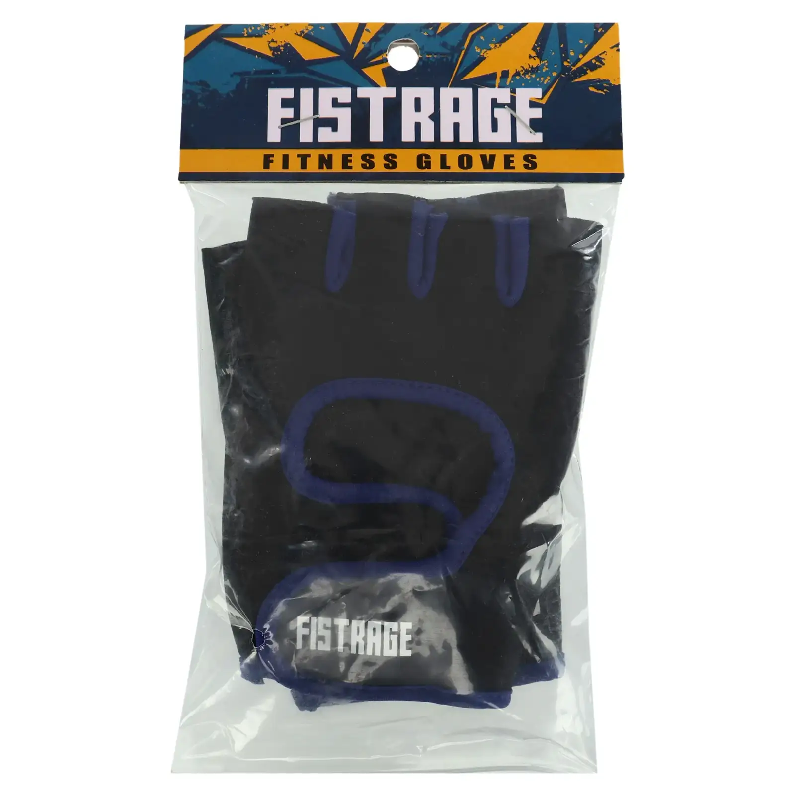 Перчатки для фитнеса и тренировок FISTRAGE S-XL Чёрно-синий VL-8430-2 L