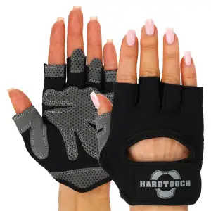 Перчатки для фитнеса и тренировок HARD TOUCH S-XL Чёрный BC-4460 S