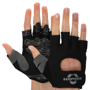 Перчатки для фитнеса и тренировок HARD TOUCH S-XL Чёрный BC-4462 L