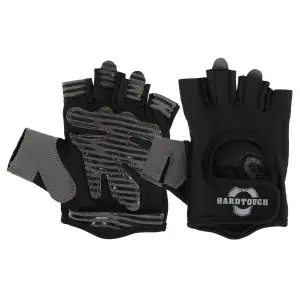 Перчатки для фитнеса и тренировок HARD TOUCH S-XL Чёрный BC-4462 L