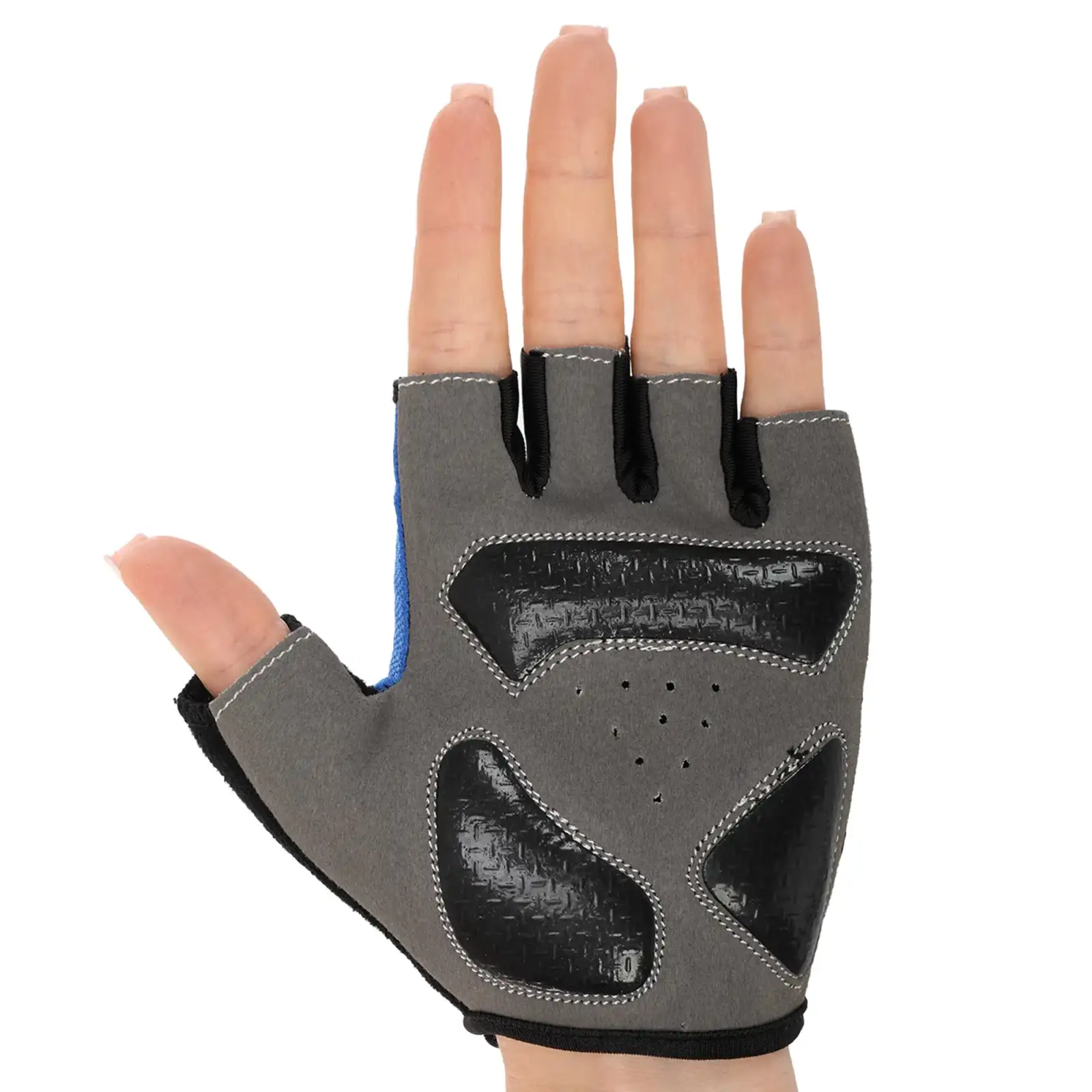 Перчатки для фитнеса и тренировок HARD TOUCH S-XL Чёрно-синий BC-8097-2 M
