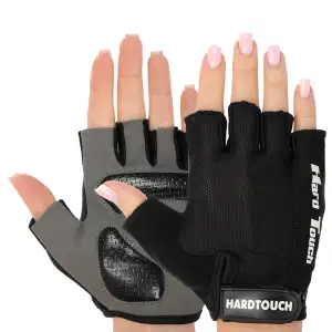 Перчатки для фитнеса и тренировок HARD TOUCH S-XL Чёрный BC-8097-3 L