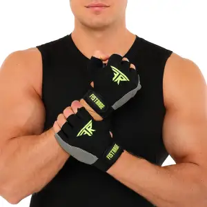 Перчатки для фитнеса и тренировок FISTRAGE S-XL черные VL-6025 S