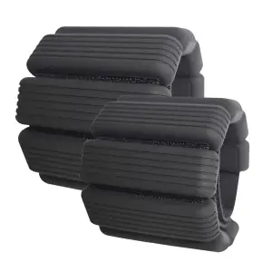Браслети-обтяжувачі для рук і ніг зі силіконовим покриттям Gemini Sport по 0.5LB G0033 Чорний