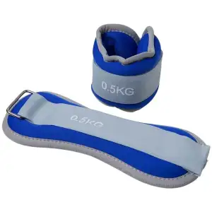 Утяжелители-манжеты для рук и ног 2 шт по 0,5 кг 87260-1 Синий PRC
