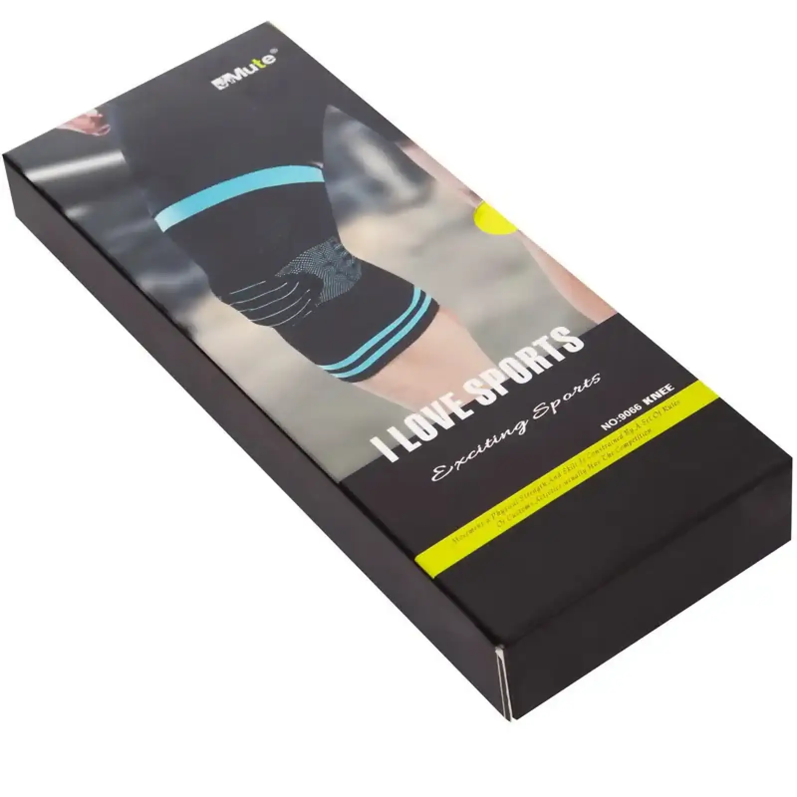 Наколенник бандаж с силиконовым кольцом MUTE M-L 1шт 9066-BKGREY L