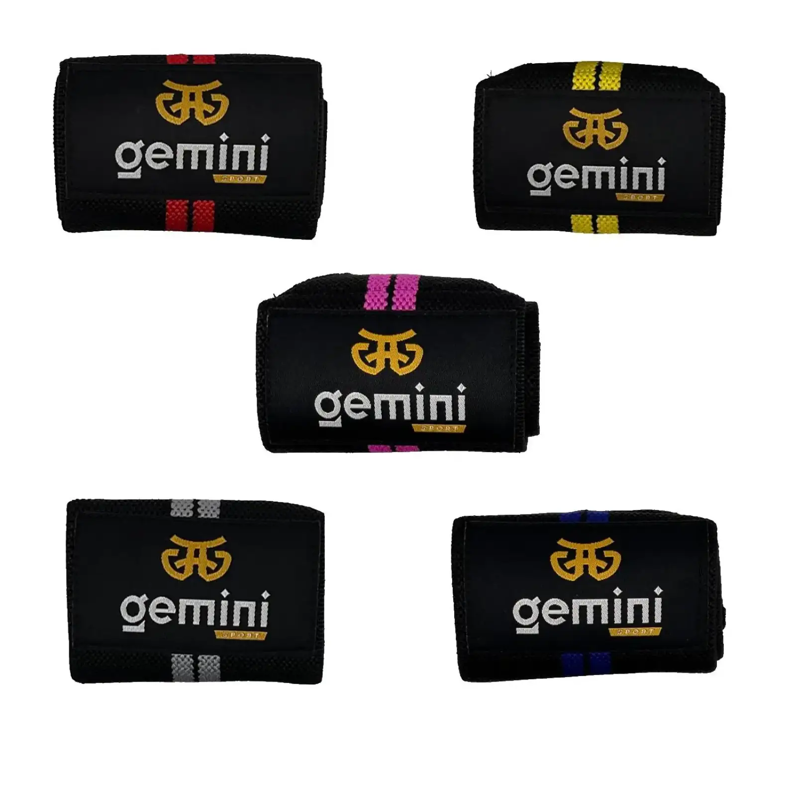 Напульсник еластичний для фіксації зап'ястя Gemini 2шт GC-8282 Чорний-синій Gemini Sport