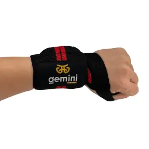 Напульсник еластичний для фіксації зап'ястя Gemini 2шт GC-8282 Чорний-синій Gemini Sport