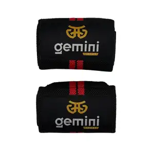 Напульсник эластичный для фиксации запястья Gemini 2шт GC-8282 Черный-красный Gemini Sport