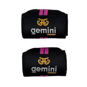 Напульсник эластичный для фиксации запястья Gemini 2шт GC-8282 Черный-Серый Gemini Sport
