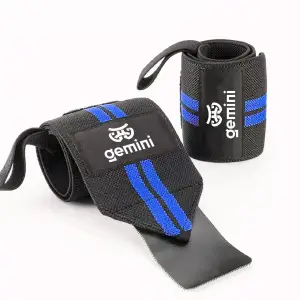 Напульсник эластичный для фиксации запястья Gemini 2шт GC-8282 Черный-Серый Gemini Sport