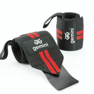 Напульсник эластичный для фиксации запястья Gemini 2шт GC-8282 Черный-Серый Gemini Sport