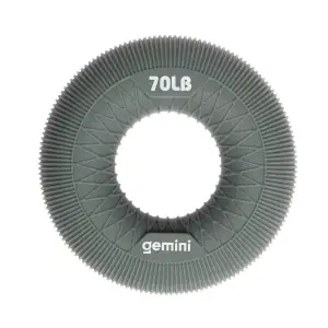 Еспандер кистьовий кільце силікон Gemini GI-3992-70LB навантаження 31кг сірий Gemini Sport