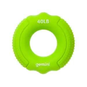 Еспандер кистьовий кільце силікон Gemini GI-3997-40LB навантаження 18кг зелений Gemini Sport
