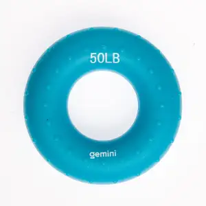Еспандер кистьовий кільце силікон Gemini GI-3998-50LB навантаження 22,5 кг синій Gemini Sport