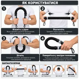Еспандер-палиця силовий Gemini Sport 20–30-40 кг GPK-203040