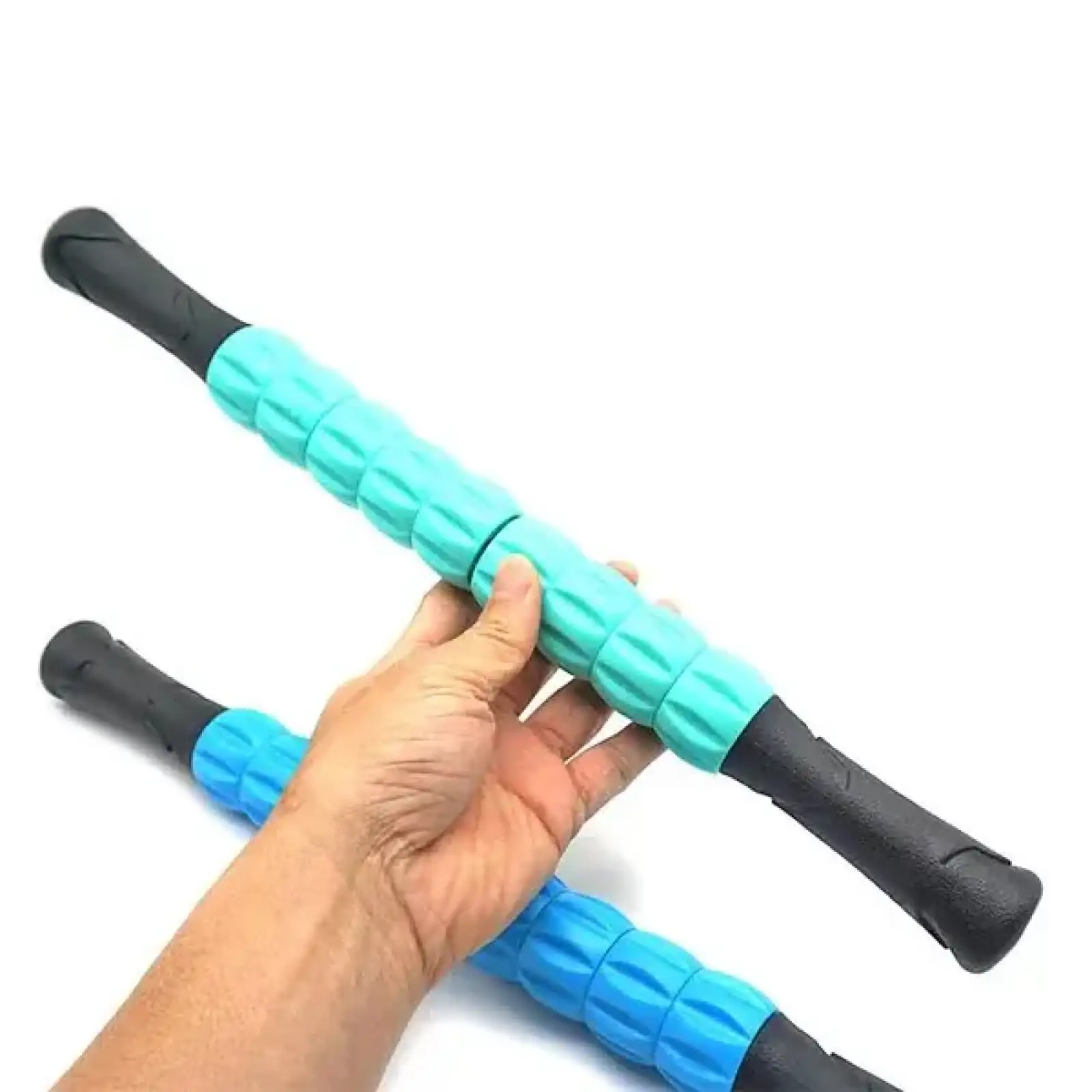 Массажер-палка роликовый 9 массажеров massager Оранжевый (M1)