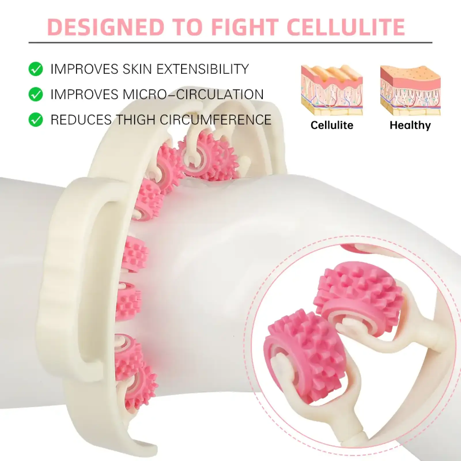 Масажер для ніг, рук, шиї та тіла Gemini Sport MYG-4223 Рожевий