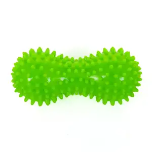 Массажер для спины «Арахис» двойной ежик PVC 16х6,5см Gemini GD-002 Зеленый Gemini Sport