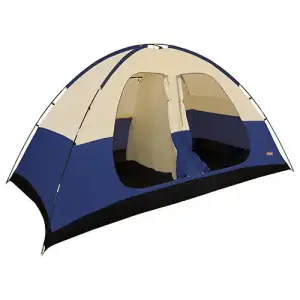 Палатка туристическая 6-местная Coleman бело-синяя 1500 PRC