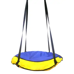 Качели подвесные «Гнездо аиста» Yellow-Blue (желто-синий) KK-01YBL Украина