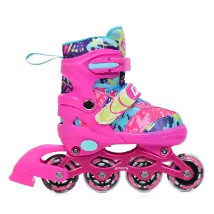 Дитячі розсувні роликові ковзани Profi Sport 34–36 A-4160-M Рожевий BEST ROLLER
