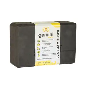 Блок для йоги Gemini 180грам GВ001-BK чорний Gemini Sport