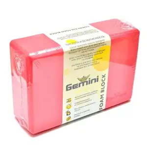 Блок для йоги Gemini 180грамм GВ001-R красный Gemini Sport