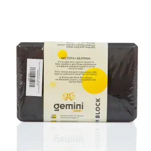 Блок для йоги Gemini Eva Pro 180грам 23х15х7,5см (Чёрный) Black GBK-1002 Gemini Sport
