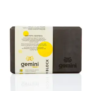 Блок для йоги Gemini Eva Pro 180грам 23х15х7,5см (Чёрный) Black GBK-1002 Gemini Sport