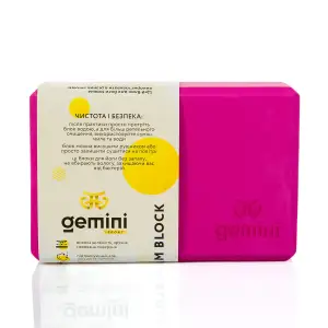 Блок для йоги Gemini Eva Pro 180грам 23х15х7,5см (Розовый) Pink GBK-1003 Gemini Sport