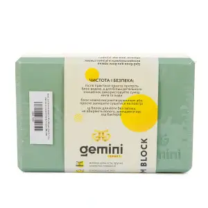 Блок для йоги Gemini Eva Pro 180грам 23х15х7, 5см (Дымчато-Зеленый) Smoke Green GBK-1004 Gemini Sport